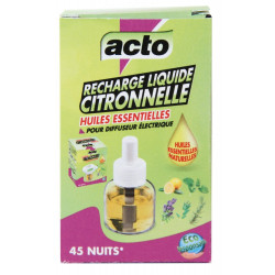 Recharge liquide citronnelle aux huiles essentielles, ACTO de marque ACTO, référence: J9865800