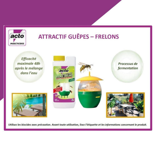 Antiguêpes et frelons piège ACTO, 375g - ACTO