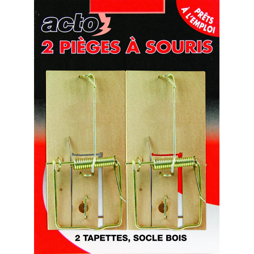 Tapettes a souris acto sous blister x2 - ACTO