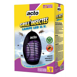 Lampe led UV 12 led, basse consommation, GRILL'INSECTES, 30 m² de marque ACTO, référence: J9866700