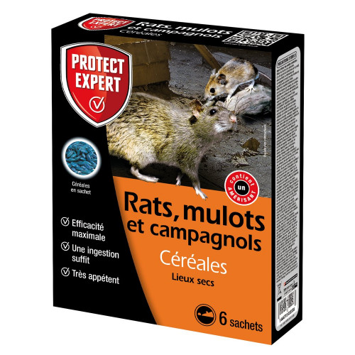 Céréales antirats et souris, PROTECT EXPERT, 150g - PROTECT EXPERT