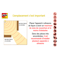 Répulsif ultrasons pour rongeurs, option veilleuse, ACTO - ACTO