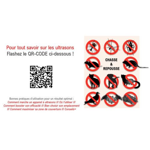 Répulsif ultrasons pour rongeurs, option veilleuse, ACTO - ACTO