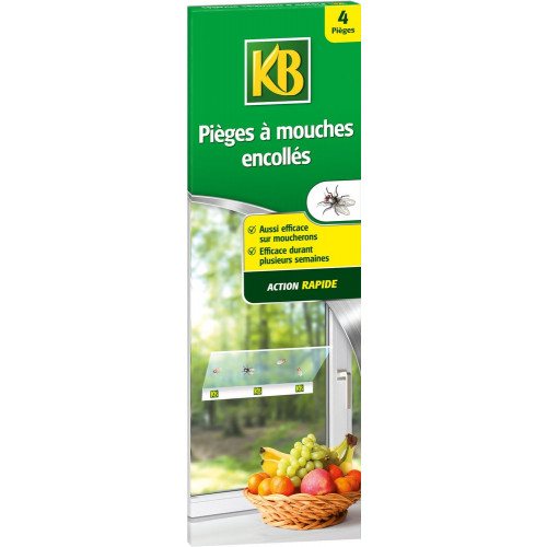 Lot de 4 pièges à mouches, glu, KB - KB