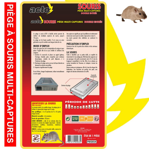 Piège à souris multi-captures, jusqu?à 10 souris - ACTO