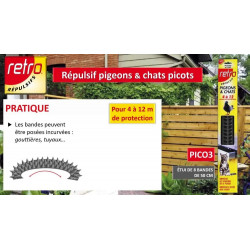 Répulsif pour pigeons et chats, 4 à 12 mètres - ACTO