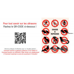Répulsif ultrasons à piles pour chiens, chats, renards, lapins, fouines et héron - ACTO