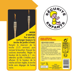 Huile Paraffinée citronnelle spéciale torche bambou - ACTO