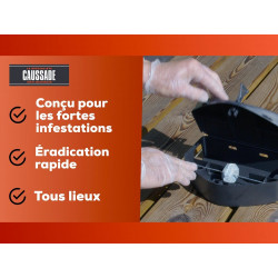 Pâte antirats et souris CAUSSADE, lot de 300 - CAUSSADE