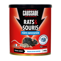 Pâte antirats et souris CAUSSADE, lot de 300 - CAUSSADE