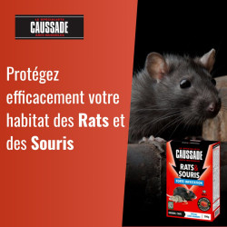 Anti - nuisible rats et souris forte infestation CAUSSADE 200gr - SOLABIOL