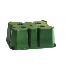 Socle pour récupérateur d'eau BELLI rectangulaire vert de marque Belli, référence: J9872200
