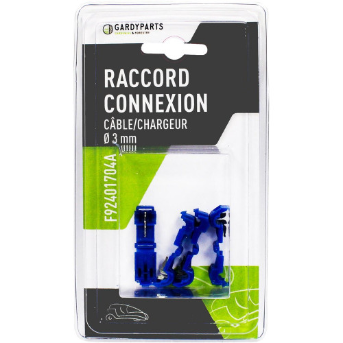 4 raccords de connexion cable/chargeur pour robots tondeuses - Sans marque