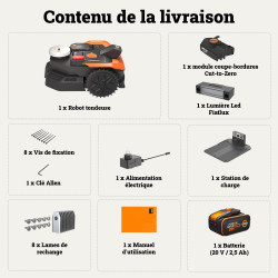 Robot tondeuse connecté WORX VISION CLOUD2 WR330 3000m² - Worx