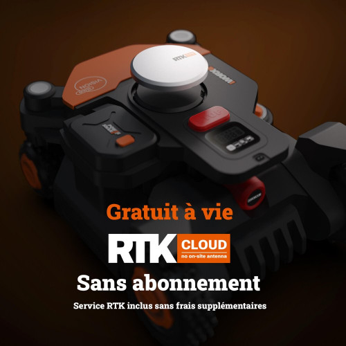 Robot tondeuse WORX VISION CLOUD 4WD  Wr340e 600m² - Worx