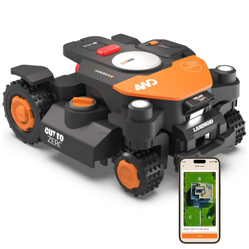 Robot tondeuse connecté WORX VISION CLOUD 4WD Wr344e 4000m² - Worx