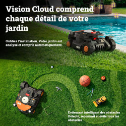 Robot tondeuse connecté WORX VISION CLOUD 4WD Wr344e 4000m² - Worx