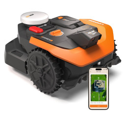 Robot tondeuse connecté sans fil WORX VISION CLOUD 2WD - Jusqu'à 500m² - WR305E de marque Worx, référence: J9876600