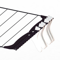 Etendoir a linge sur pieds42 m noir TANCARVILLE - TANCARVILLE
