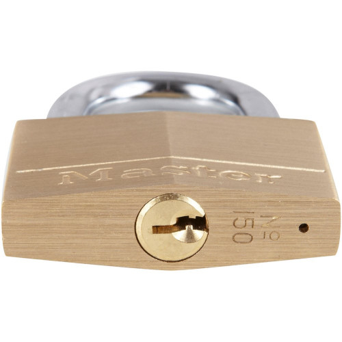 Lot de 2 cadenas à clé en laiton, MASTER LOCK, 6.8 x 5 x 1.4 cm, doré - MASTER LOCK