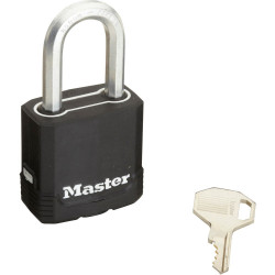 Lot de 2 cadenas à clé acier laminé, MASTER LOCK, l.45 mm - MASTER LOCK