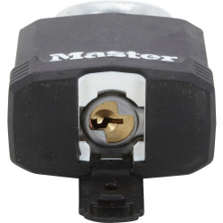 Lot de 2 cadenas à clé acier laminé, MASTER LOCK, l.45 mm - MASTER LOCK