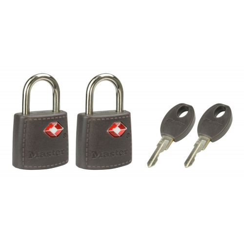 Lot de 2 cadenas à clé, MASTER LOCK, l.23 mm - MASTER LOCK