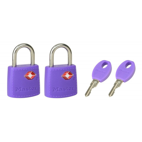 Lot de 2 cadenas à clé, MASTER LOCK, l.23 mm - MASTER LOCK