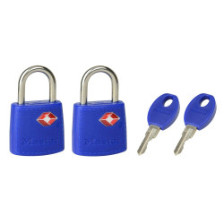 Lot de 2 cadenas à clé, MASTER LOCK, l.23 mm - MASTER LOCK