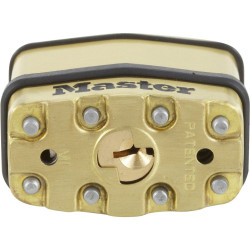 Lot de 2 cadenas à clé en  acier laminé, MASTER LOCK, l.45 mm - MASTER LOCK