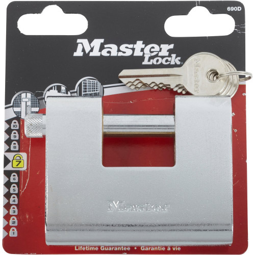 Cadenas à clé en zinc, MASTER LOCK, l.90 mm - MASTER LOCK