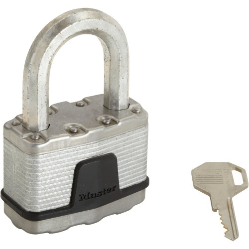Cadenas à clé en acier laminé, MASTER LOCK, l.64 mm - MASTER LOCK