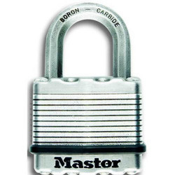 Cadenas à clé en acier laminé, MASTER LOCK, l.64 mm - MASTER LOCK