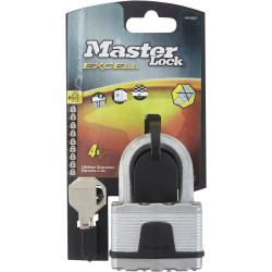 Cadenas à clé en acier laminé, MASTER LOCK, l.64 mm - MASTER LOCK