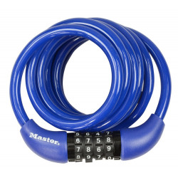 Câble Antivol Master Lock, L.1.8 M X Diam.8 Mm - MASTER LOCK