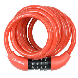 Câble Antivol Master Lock, L.1.8 M X Diam.8 Mm - MASTER LOCK