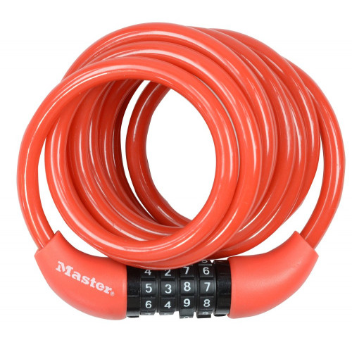 Câble Antivol Master Lock, L.1.8 M X Diam.8 Mm - MASTER LOCK