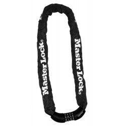 Chaine à code avec combinaison, MASTER LOCK, noir de marque MASTER LOCK, référence: B9901200