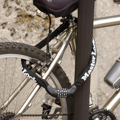 Chaine à code avec combinaison, MASTER LOCK, noir - MASTER LOCK