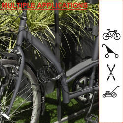 Câble antivol MASTERLOCK, L.120 m x Diam.8 mm - MASTER LOCK