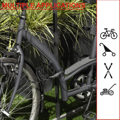 Câble antivol MASTERLOCK, L.120 m x Diam.8 mm - MASTER LOCK