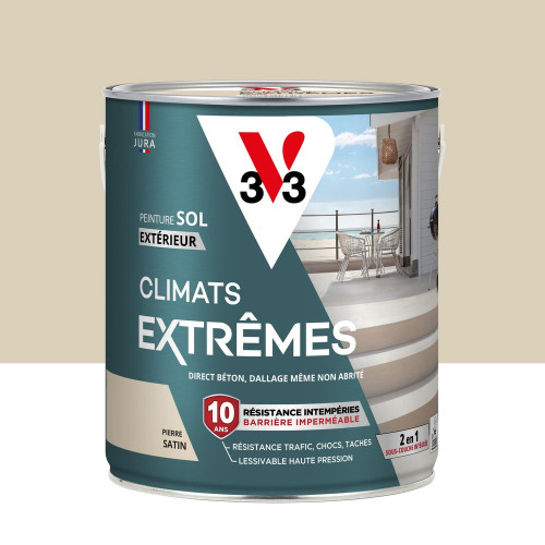 Peinture sol Climats extrêmes V33, pierre satiné, 2.5L - V33