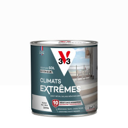 Peinture sol Climats extrêmes V33, RAL 9016, blanc satiné, 0.5L de marque V33, référence: B9902200