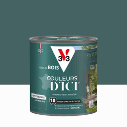 Peinture extérieure bois V33 Couleurs d'ici, vert profond velours 0.5l - V33