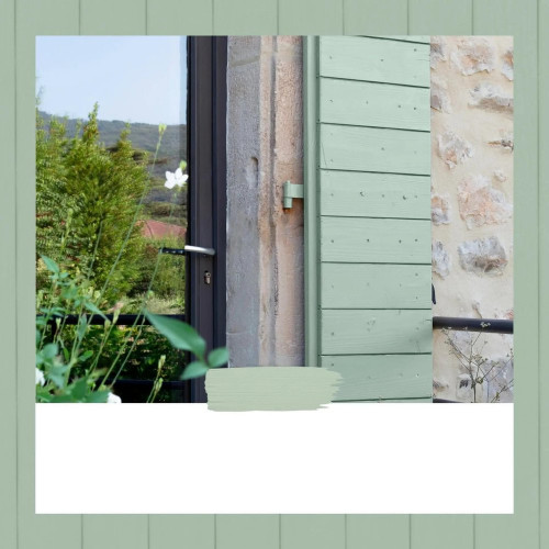 Peinture extérieure bois V33 Couleurs d'ici, vert pastel velours  0.5l - V33