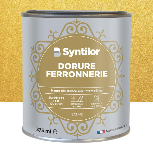 Peinture exterieure fer Ferronnerie SYNTILOR or satine 375ml - SYNTILOR