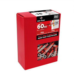 70 chevilles couleur RED HEAD, Diam.6 mm de marque Red head, référence: B9903800
