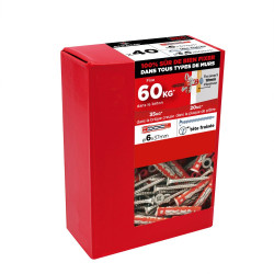Lot de 40 chevilles pour tout type de mur RED HEAD, 6 x L.37 mm de marque Red head, référence: B9903900