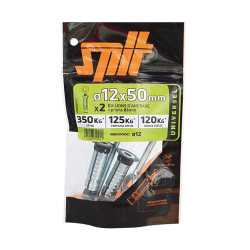 Lot de 2 Cheville murale avec vis prima PRIMA6PIDP2 SPIT, 12 x L.50 mm de marque SPIT, référence: B9904900