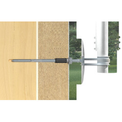Kit chevilles nylon FISCHER x 2, Diam. 12 x L.120 mm - FISCHER